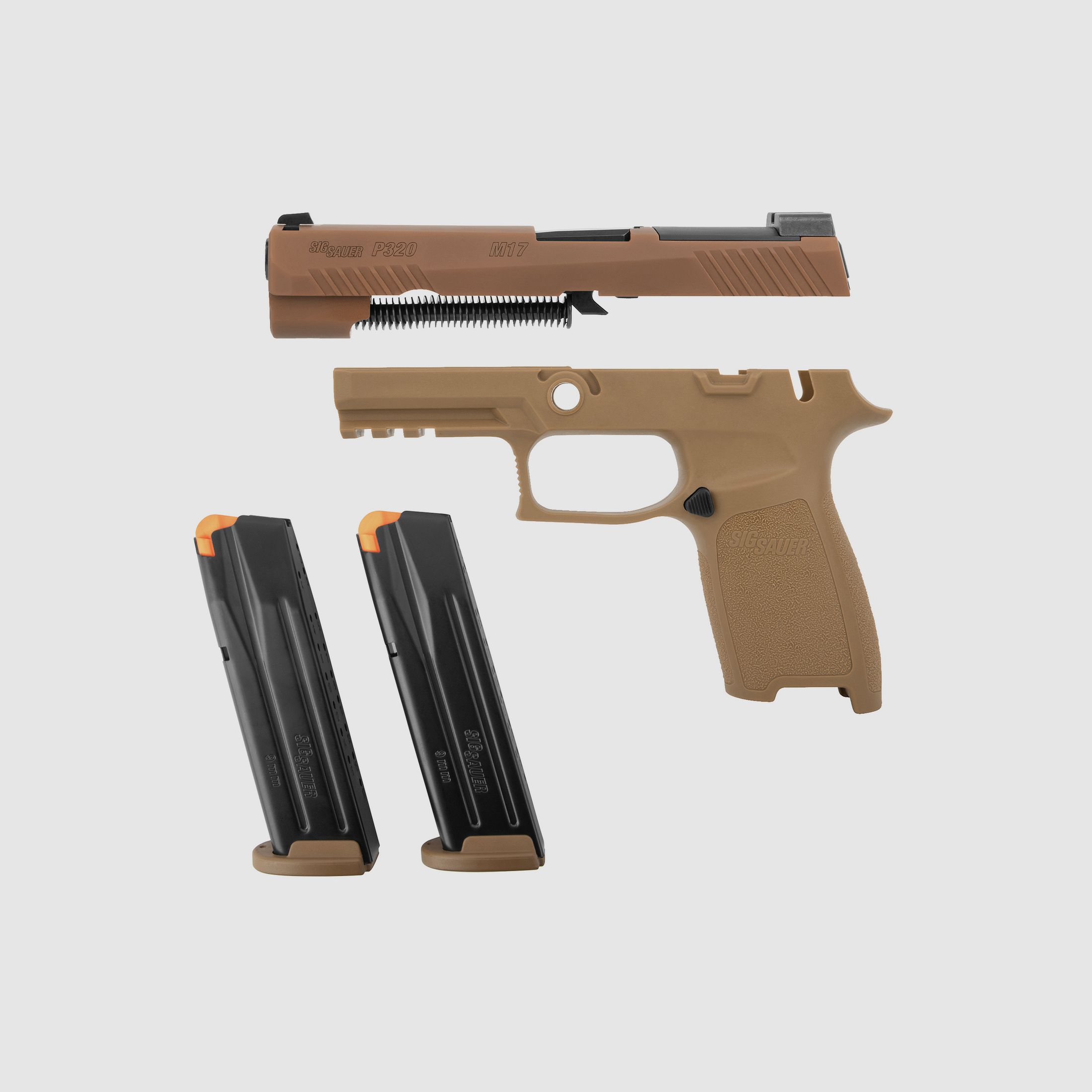 SIG SAUER P320 M17 Coyote Tan interchangeable system 9mm Luger - Firearms