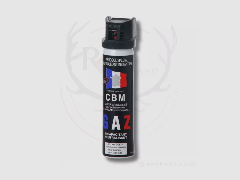 Bomba gas CS difesa cappuccio sportello 75ML CBM, immagine 1 di 2