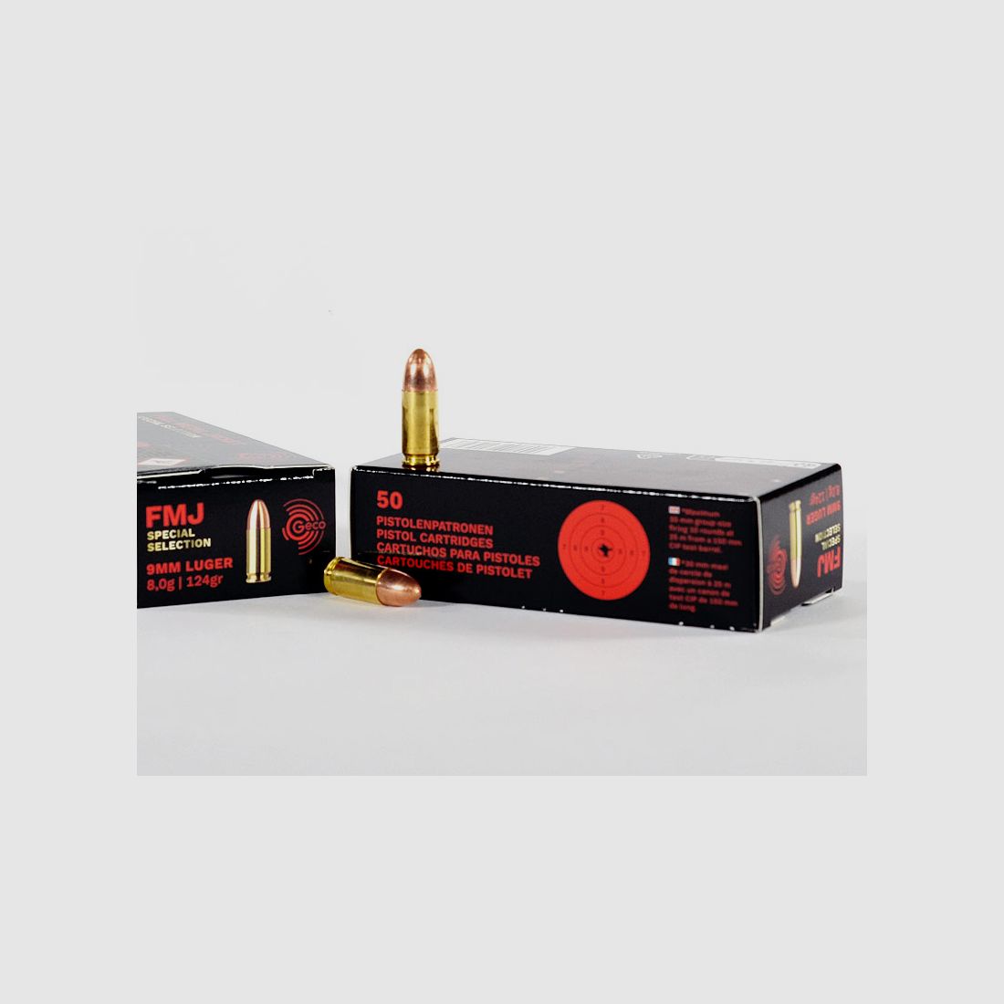 GECO 9 mm Luger, Special Selection 124 grs 1 opakowanie (50 strzałów po 0,295 €*)