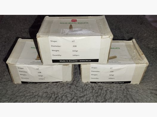Los Solid Geschosse .308 165gr HT