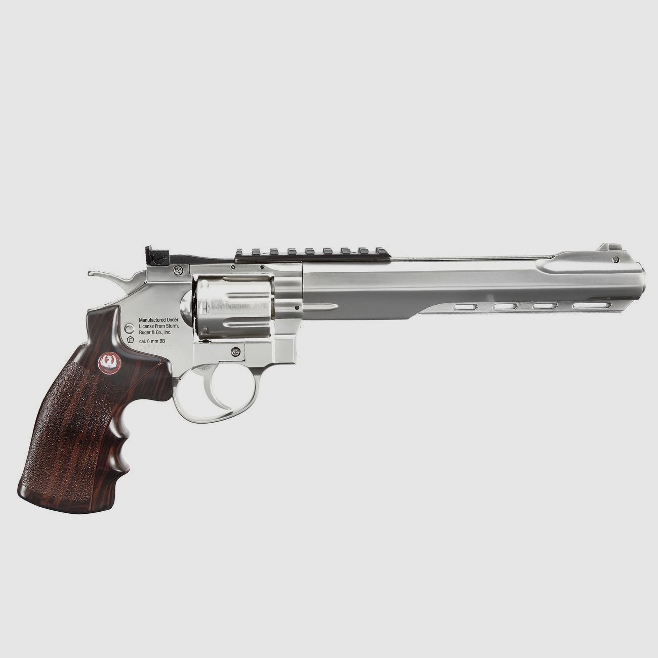 Ruger Super Hawk 8 Zoll 6mm BB CO2 Revolver veerchromt - 4 Joule