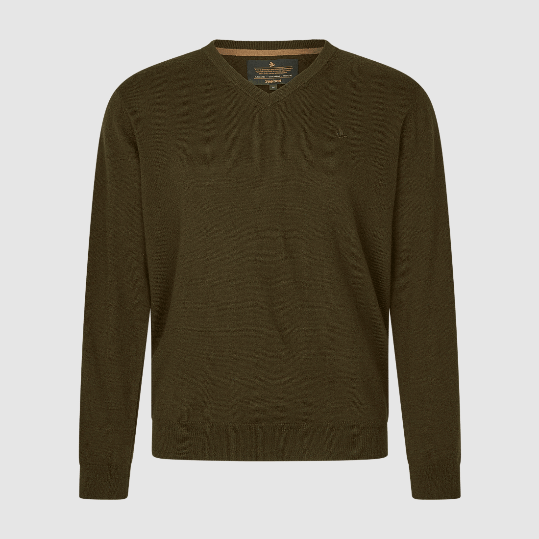 Seeland Pine V-Neck Sweater Men Light Pine 2XL