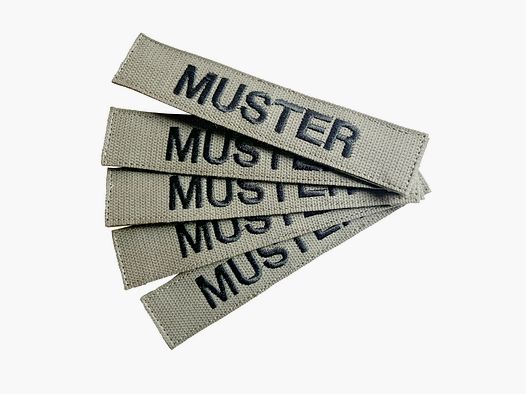 ASMC ASMC Namensbänder 5er Set Foliage gestickt auf Textil