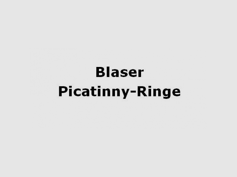 Blaser mounting rings - Picatinny