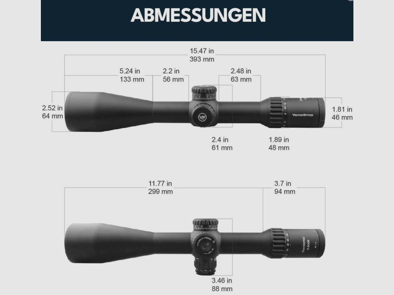 Vector Optics Continental x6 5-30x56 Scope