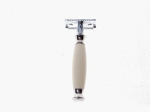 Golddachs straight razor white silver