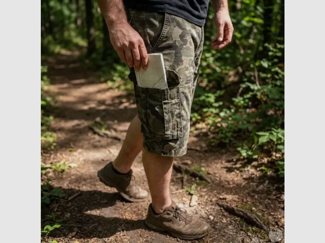 Kurze Cargo-Camouflage mit 4 Taschen, Bild 4 von 15
