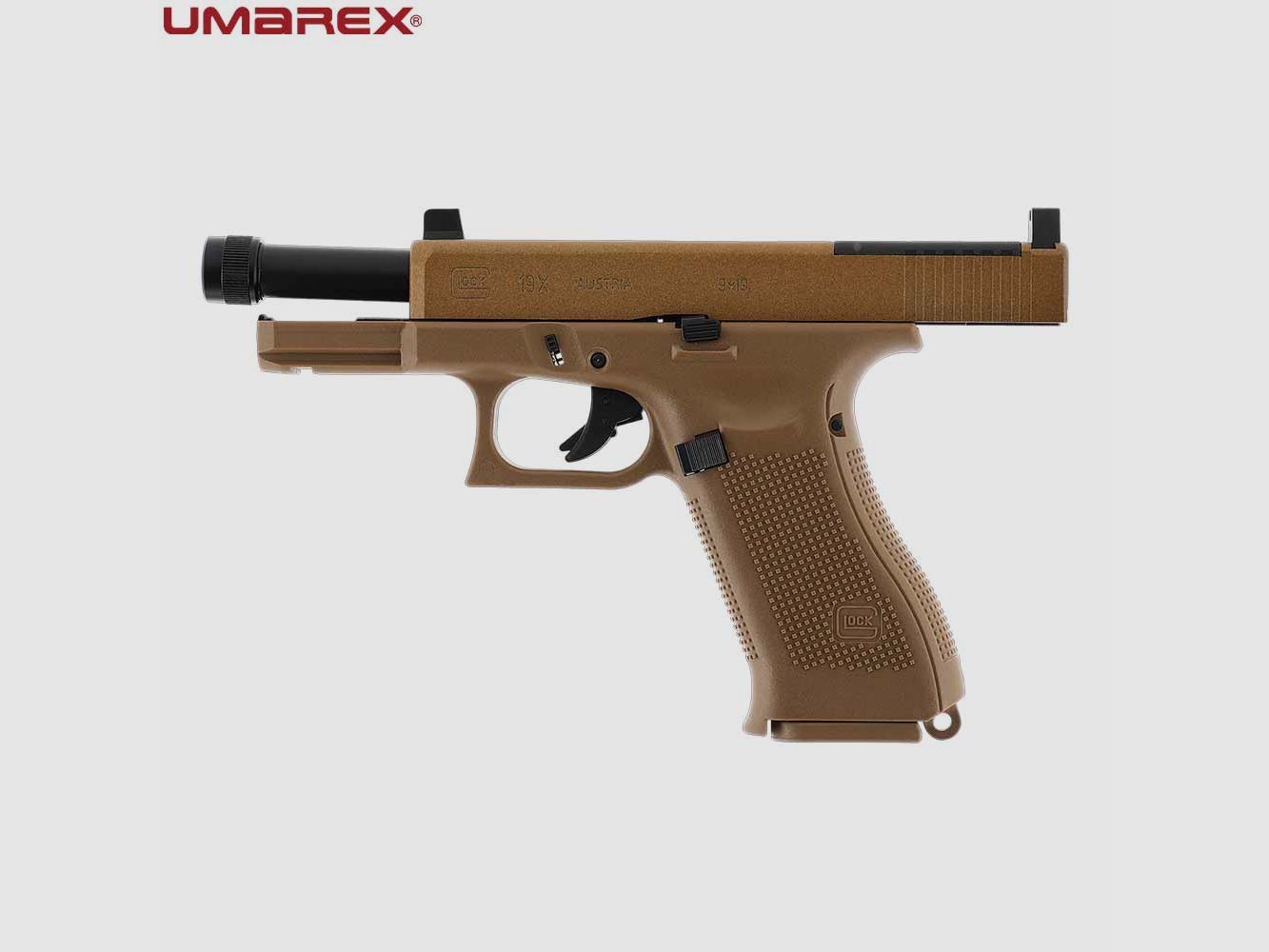 UMAREX GLOCK 19X MOS 4,5 mm (.177) BB, CO₂, < 2,0 J, afbeelding 4 van 11