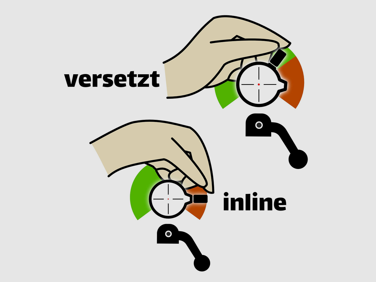 For Leupold VX-6: Quick adjustment lever for magnification setting of the Leupold VX-6 series