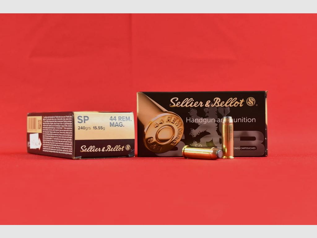 S&B ammunition .44 REMINGTON MAG. SP 15.55 g