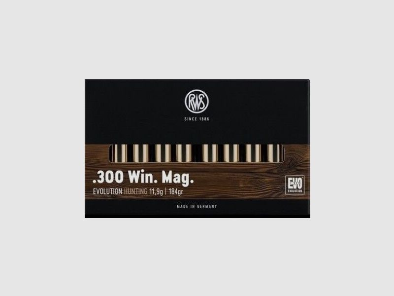 Jagdbüchsenpatronen RWS EVO Kaliber 300 WIN, Bild 2 von 2