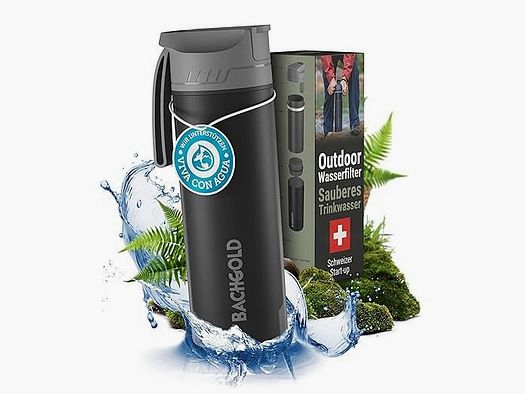 Bachgold® Profi Outdoor Wasserfilter Flasche