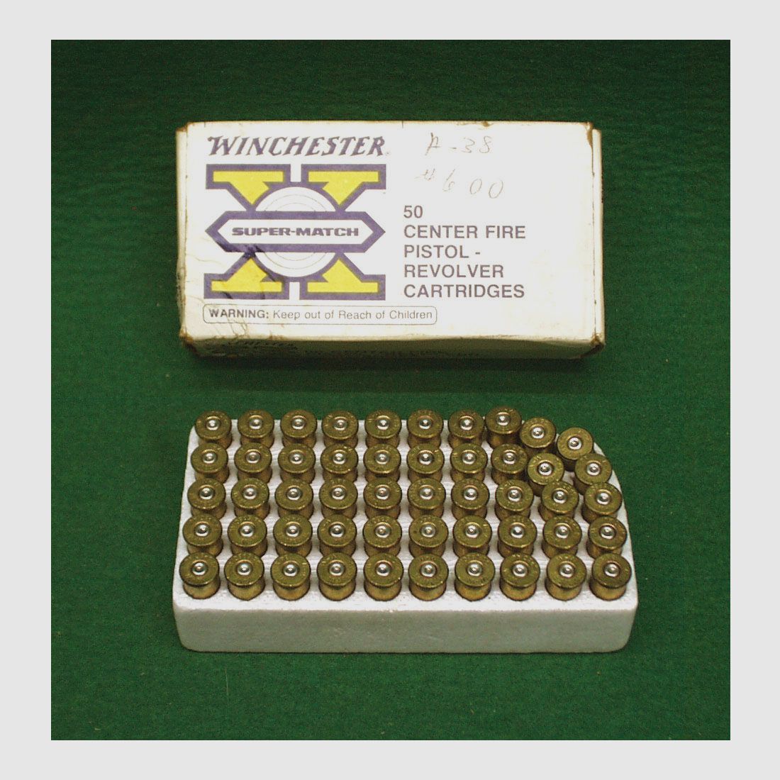 Étuis Winchester .38 Special, usagés