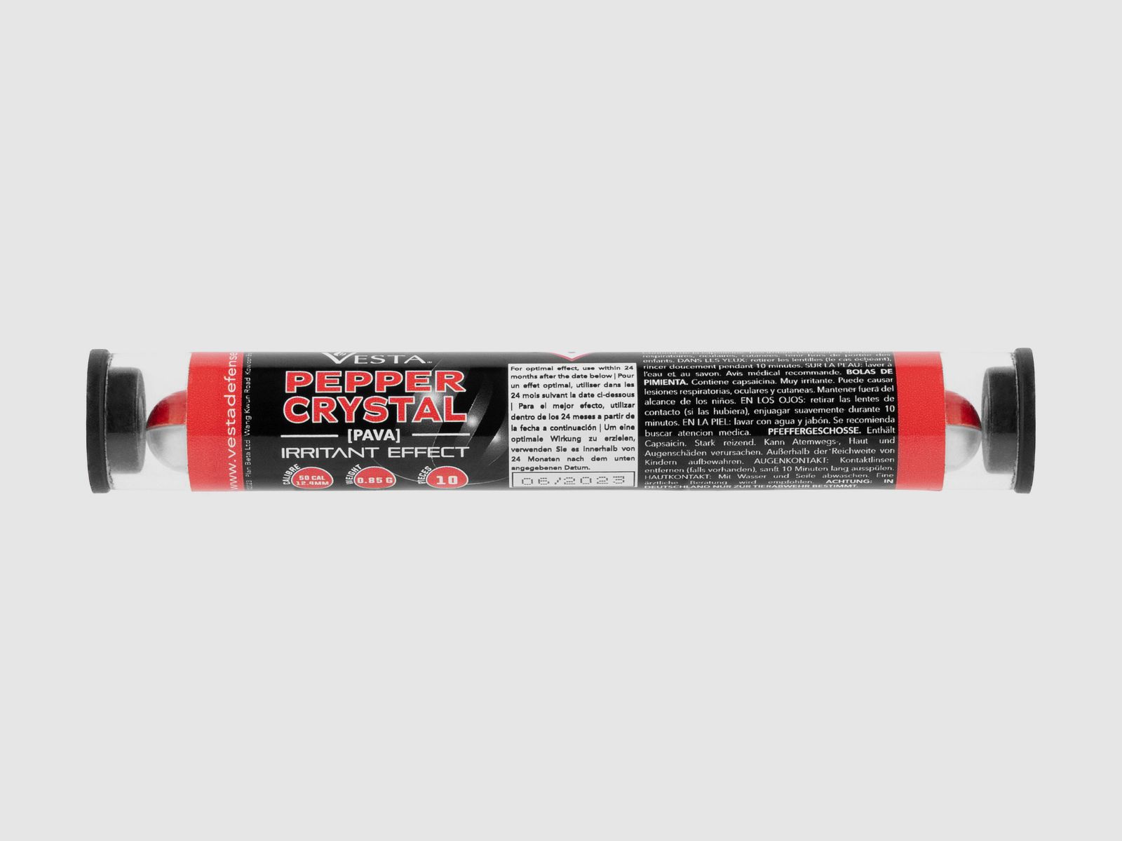 VESTA Pepper Crystal .50 Pfefferkugeln klar 0,85g 10 Stück