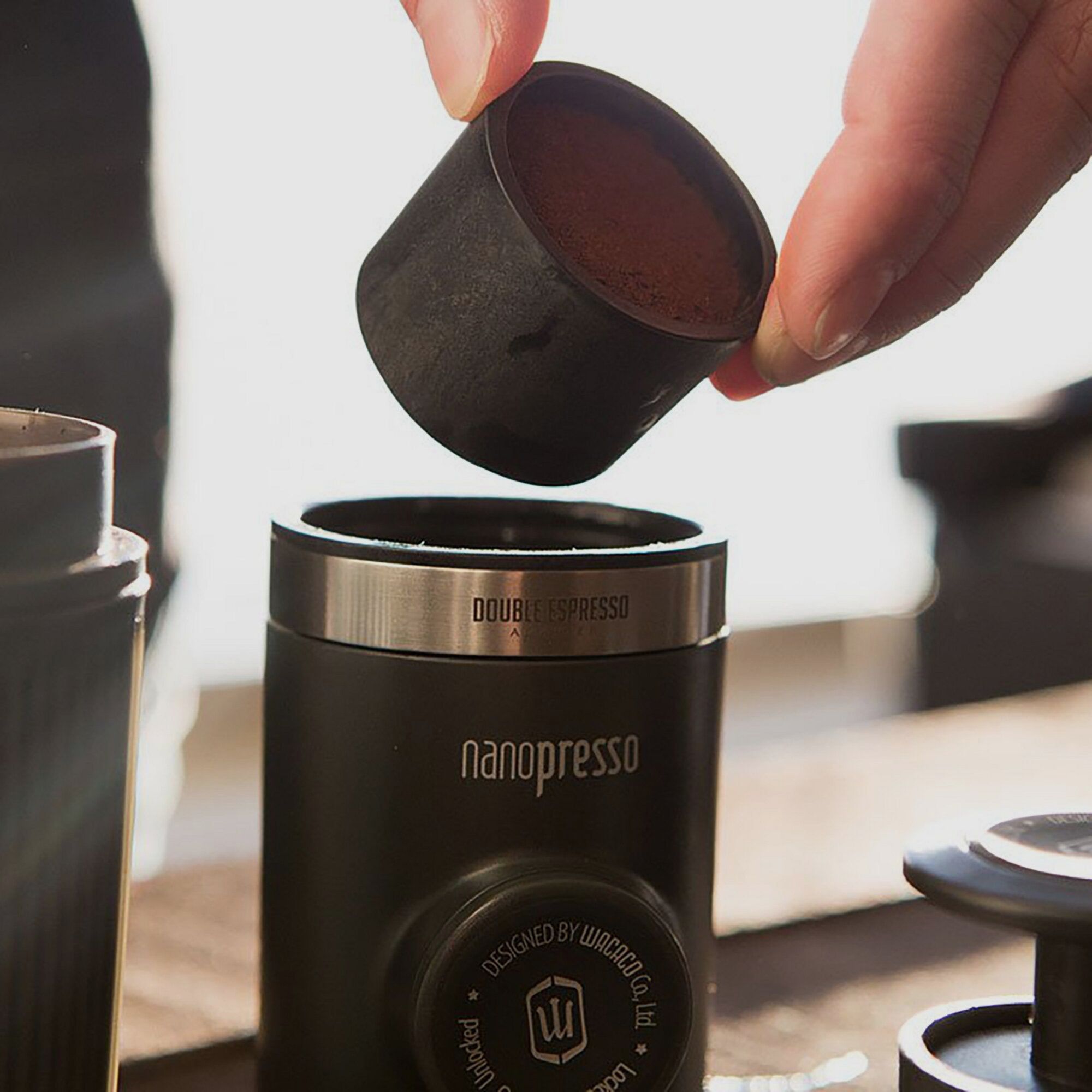 Portable Espresso Machine Nanopresso, black, image 1 of 14