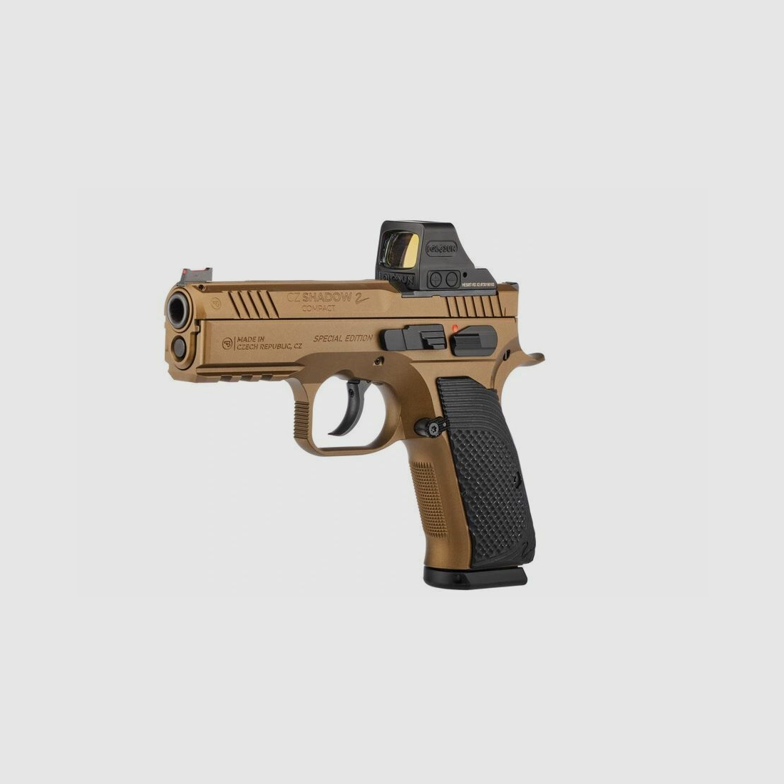 CZ mit Holosun HE508T Red-Dot CZ Pistole Shadow 2 Compact Deep Bronze OR