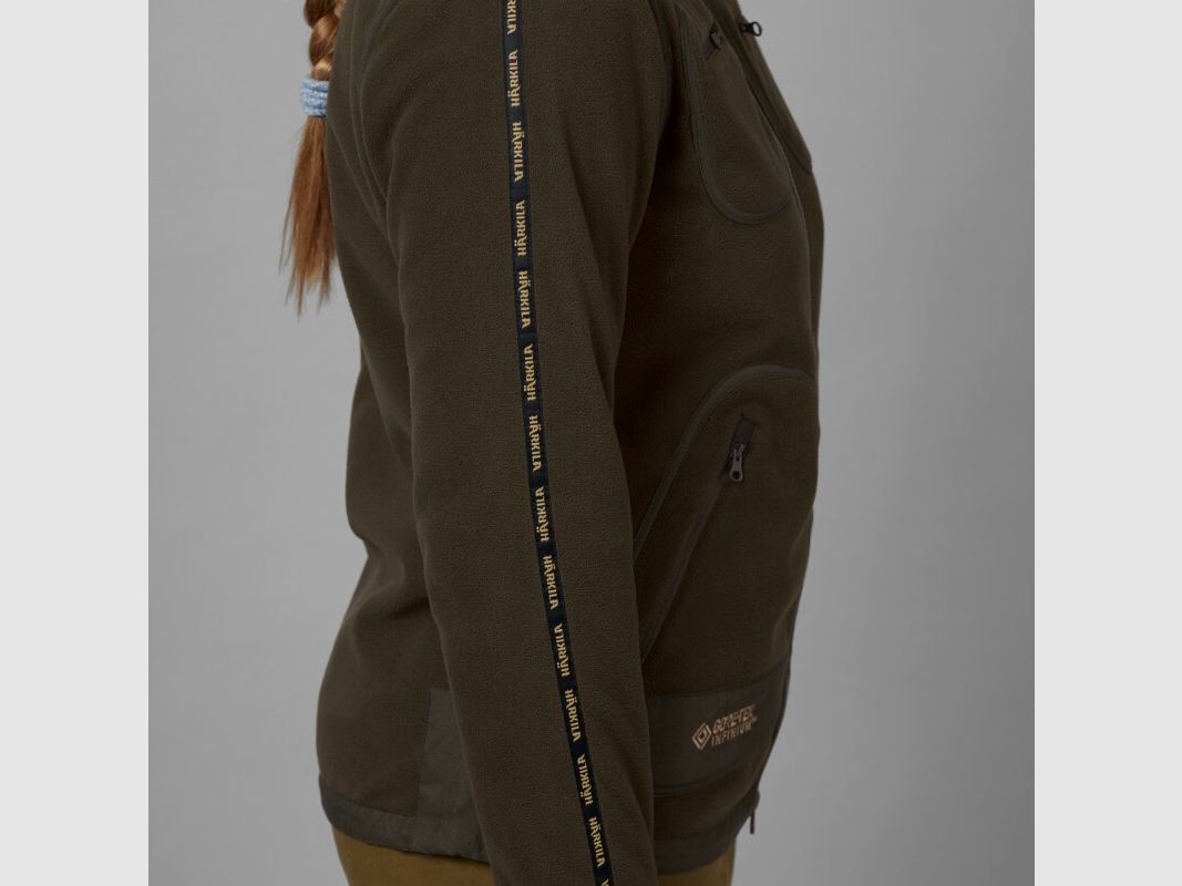 Chaqueta de forro polar Härkila Kamko para mujeres marrón / rojo