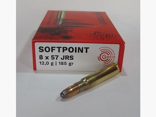 boite 20 cartouches Geco softpoint 185 grains cal 8×57 JRS