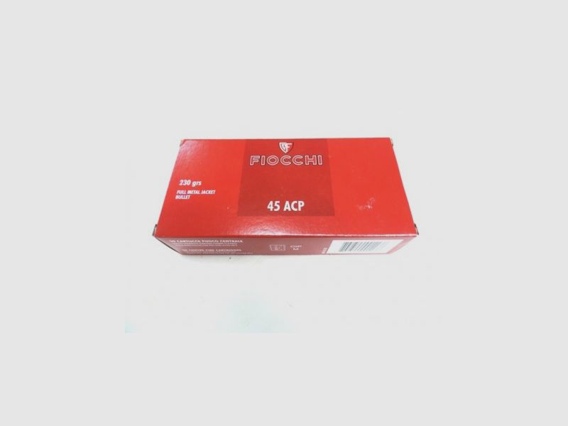 FIOCCHI 45 ACP FMJ 230gr