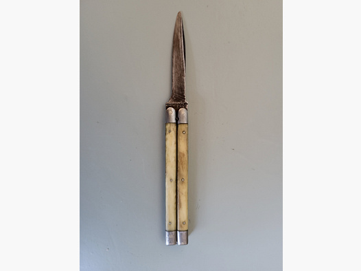 Antike Bonsa Böntgen & Sabin Solingen Taschenmesser - 1890er Jahre - Horn Griff
