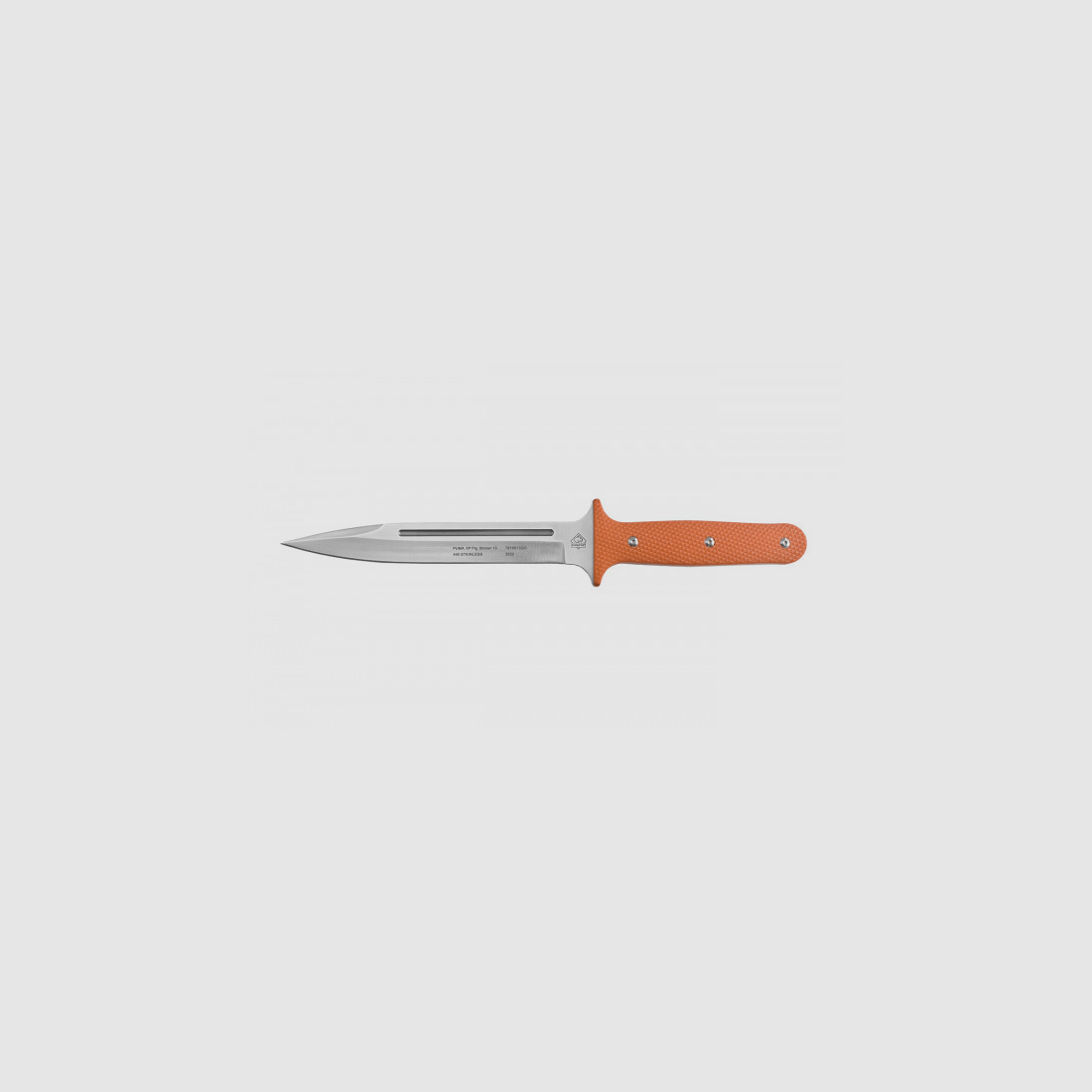 PUMA XP coltello per maiali 13, coltello da cattura, arancione G10 con pelle di pesce, fodero Kydex