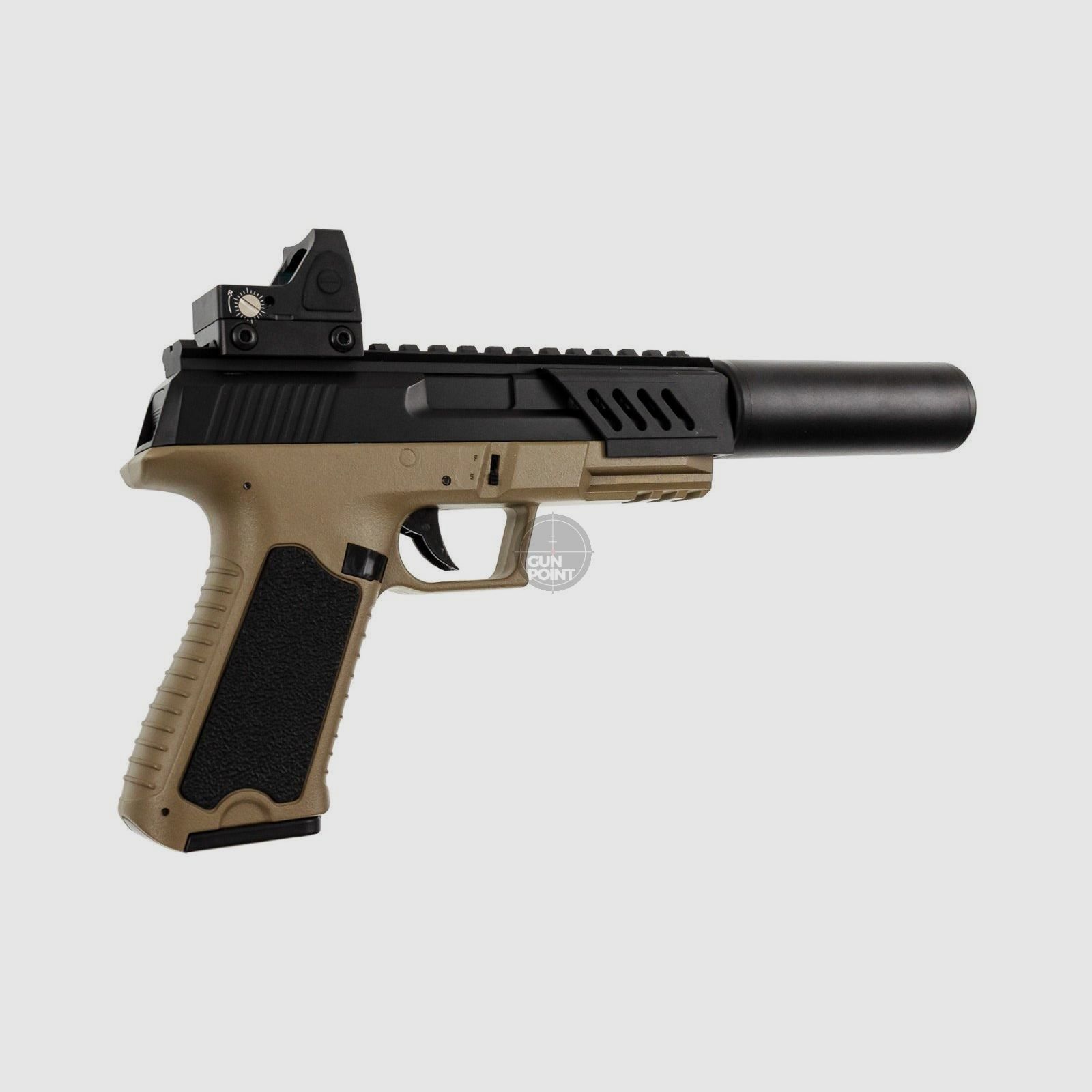 Softair - Pistool - Cyma - CM127 AEP GunPoint Editie DE/BK - vanaf 14, onder 0,5 Joule