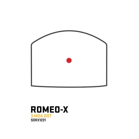 Kolimator Sig Sauer Romeo-X (RMSc) COMPACT 3 MOA Red Dot OPEN, zdjęcie 2 z 6