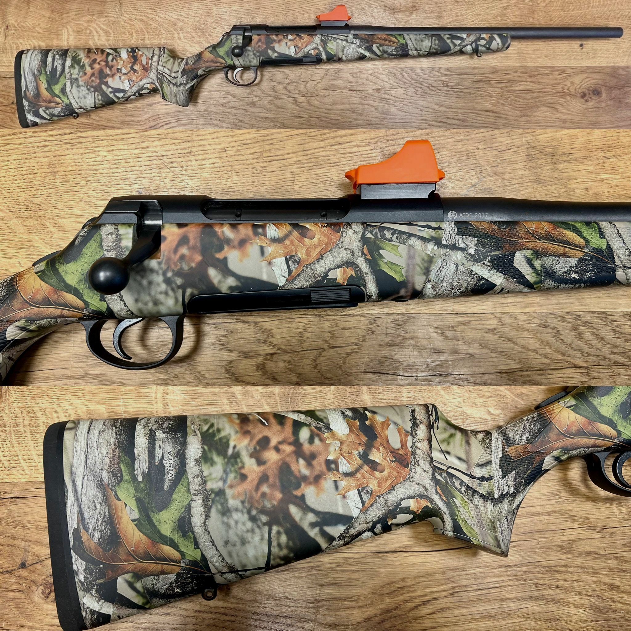 Rößler Camo Rifle Repetidor Arma para Guía de Perros Titan 6 con Noblex Sight Naranja