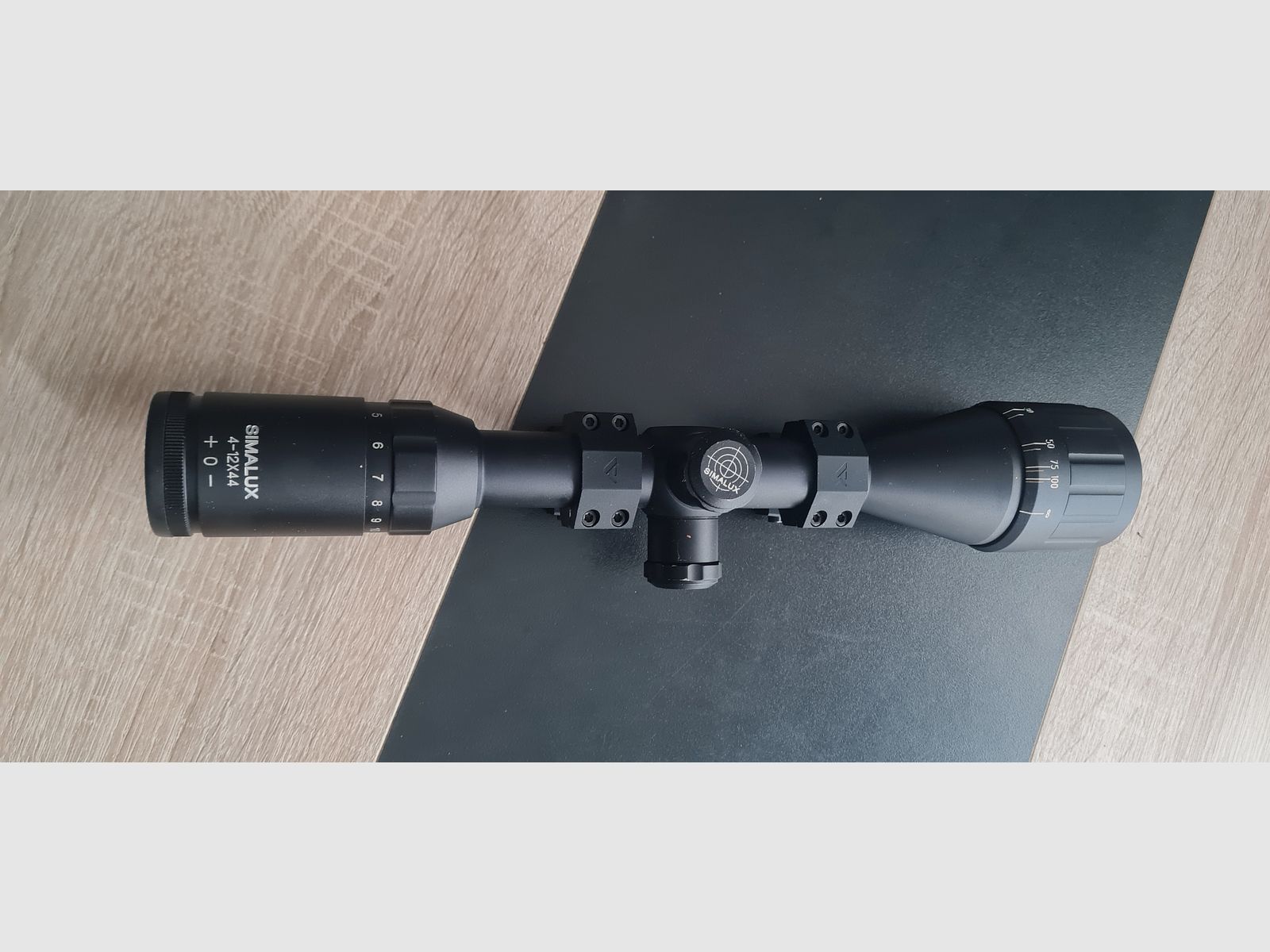 Simalux KK50 riflescope 3–12×44 – with Picatinny ring mount