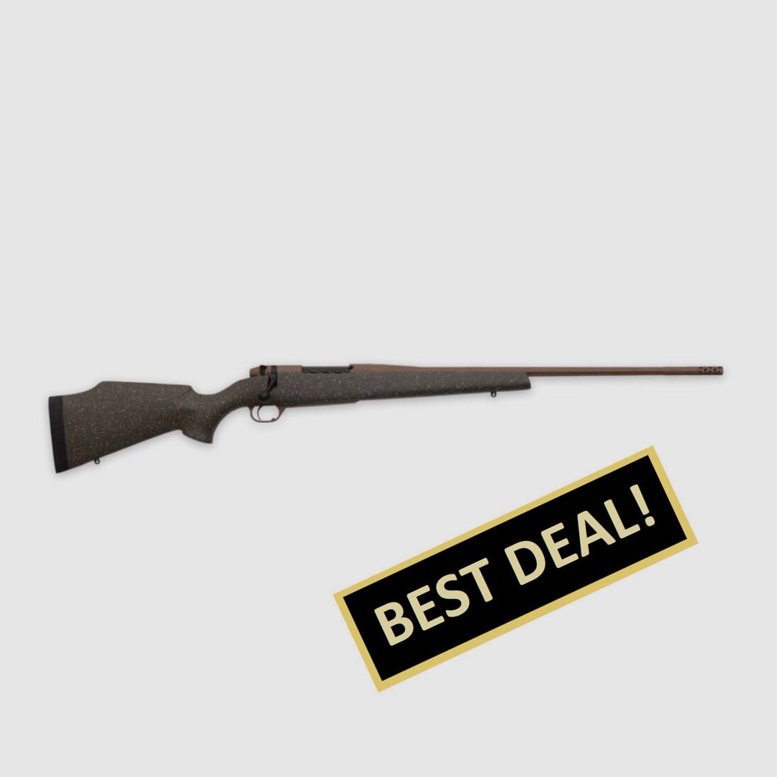 Weatherby MARK V WEATHERMARK LT 6,5MM CREEDMOOR 22"/56CM FDE CERAKOTE 1/2"-28