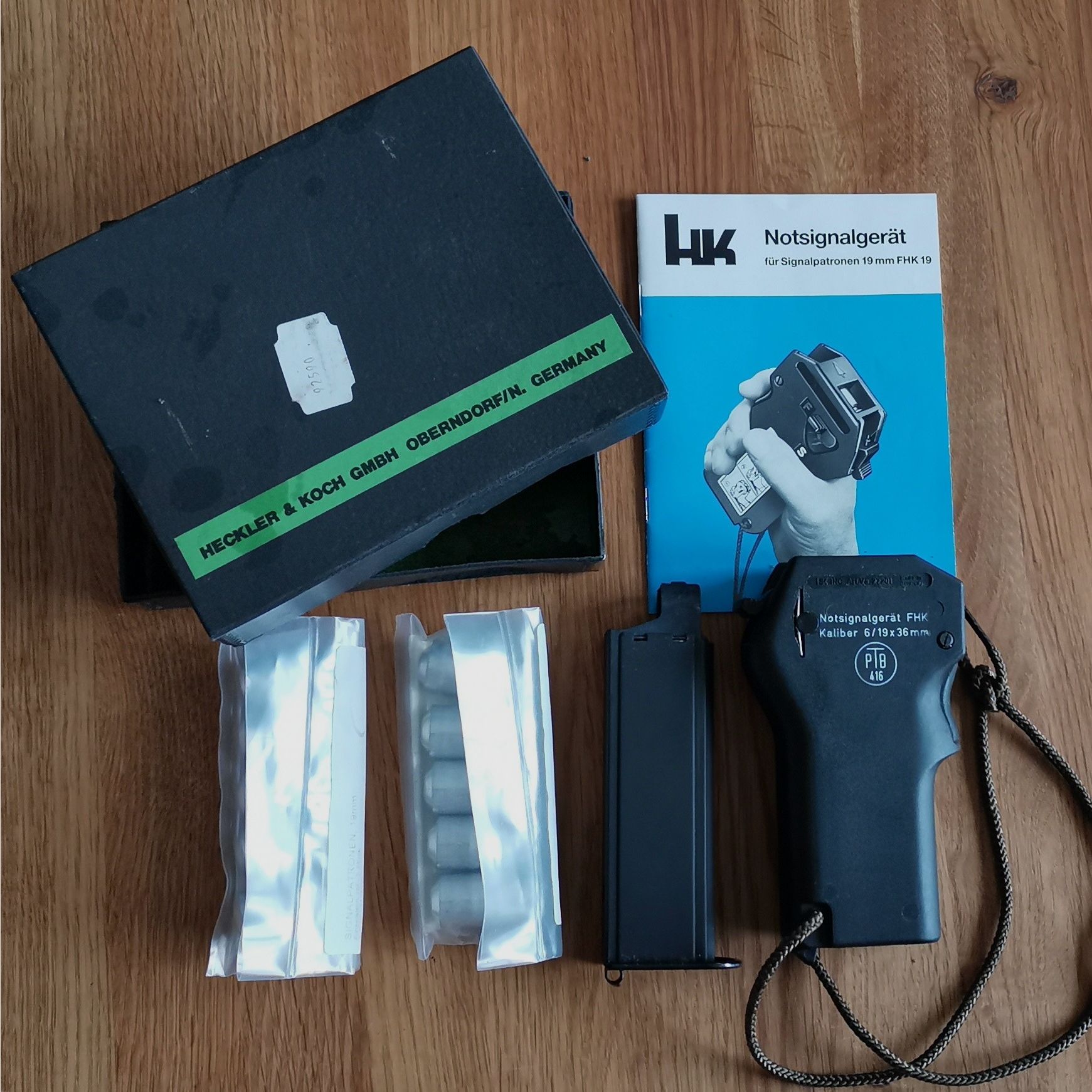 Heckler & Koch noodsignaalapparaat PTB versie, 19 mm, Nieuw in originele verpakking,