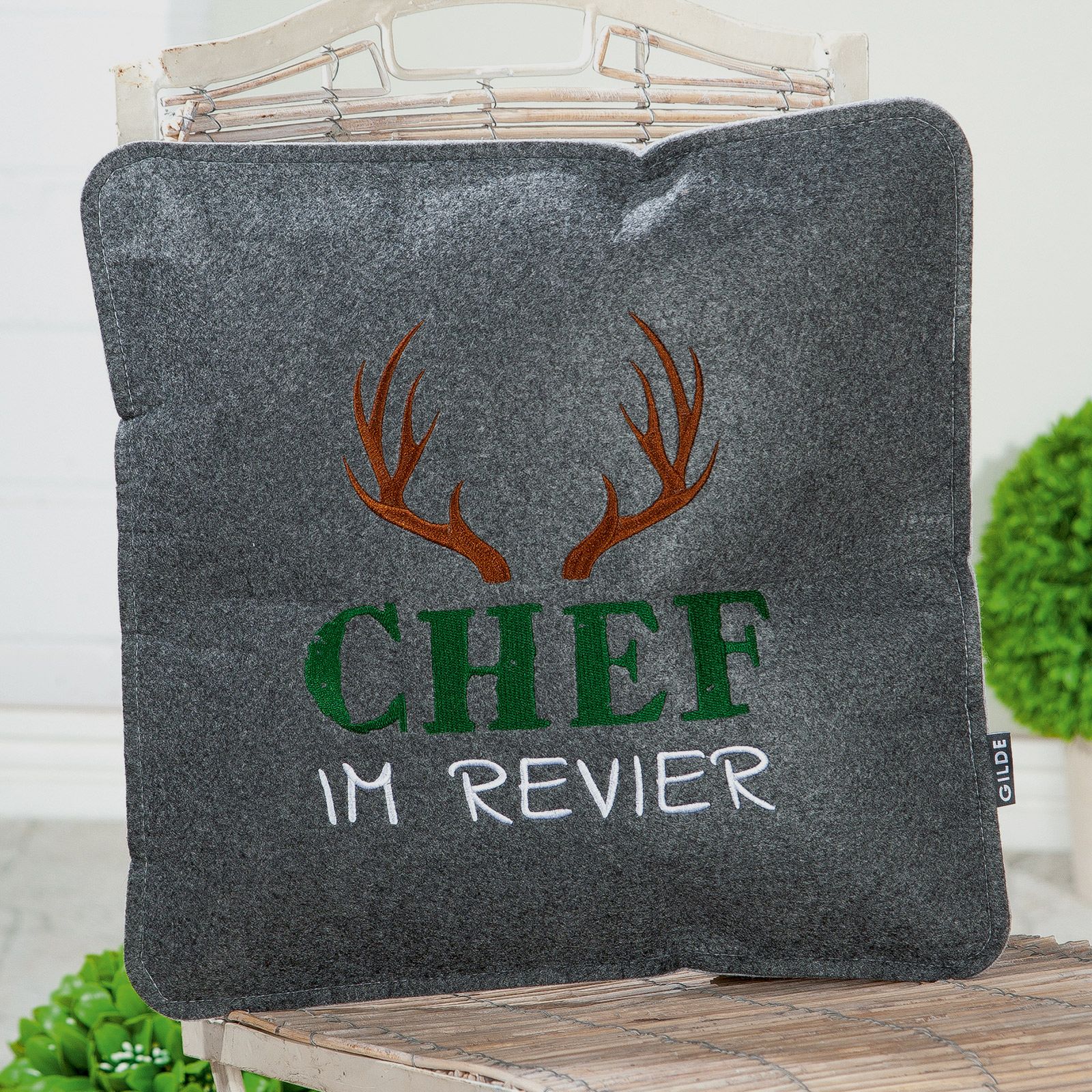 Filzkissen Chef im Revier