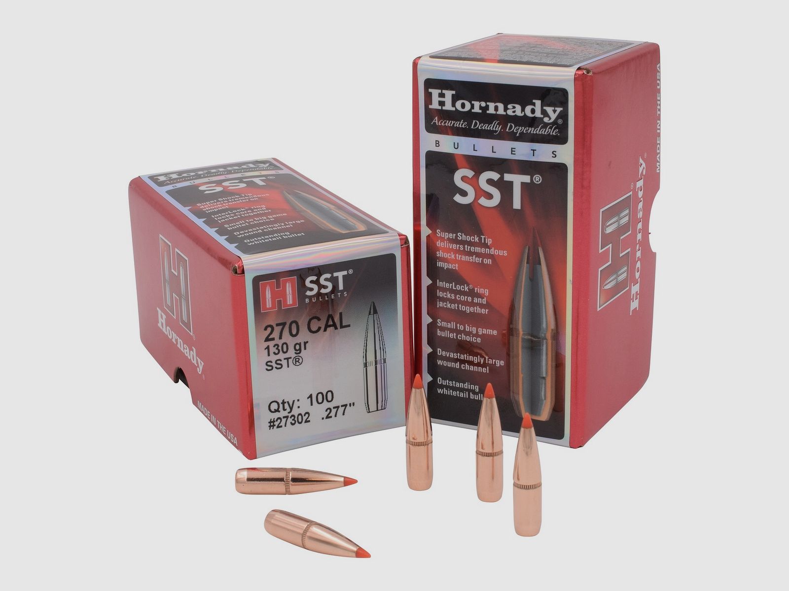 Hornady BULLETS .270/ .277 130GR SST – 100 Stk.