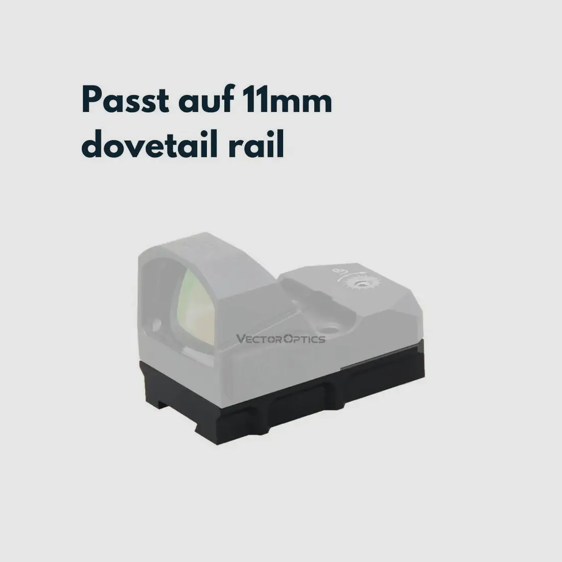 Vector Optics SCFRM-04 Montaje con TEK (Docter Sight) Footprint para 11mm Dovetail, imagen 3 de 3