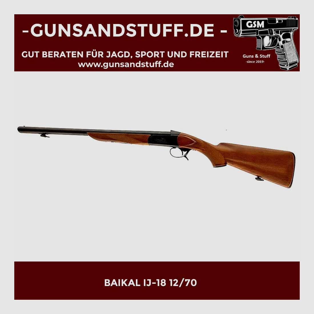 BAIKAL IJ-18 EINZELLADERFLINTE 12/70
