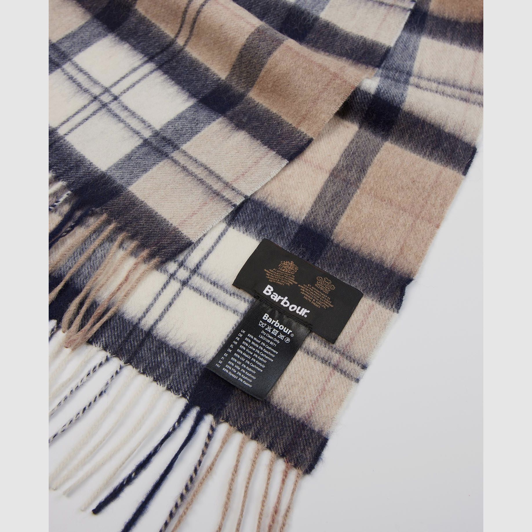 Barbour Tartan Schal aus Lammwolle & Cashmere