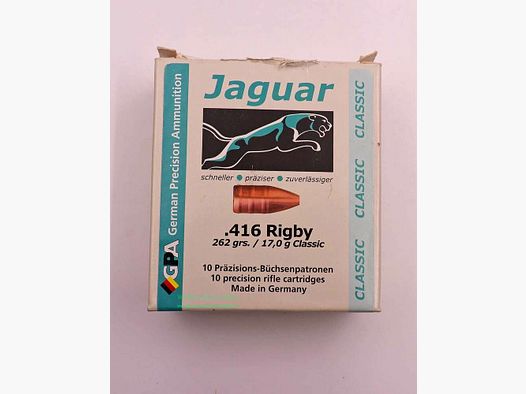 Jaguar Büchsenpatronen .416Rigby