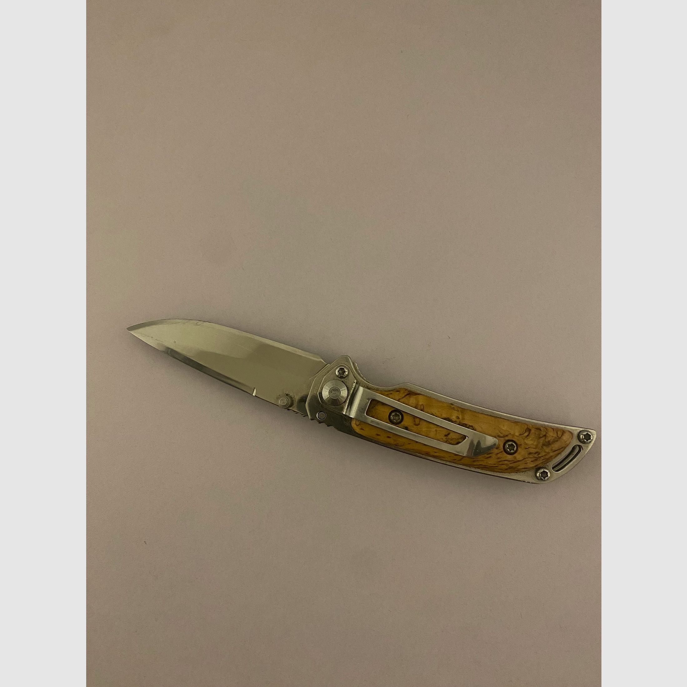 Einhandmesser Marttiini MFK-2 W Stainless Steel 420C, gebraucht 