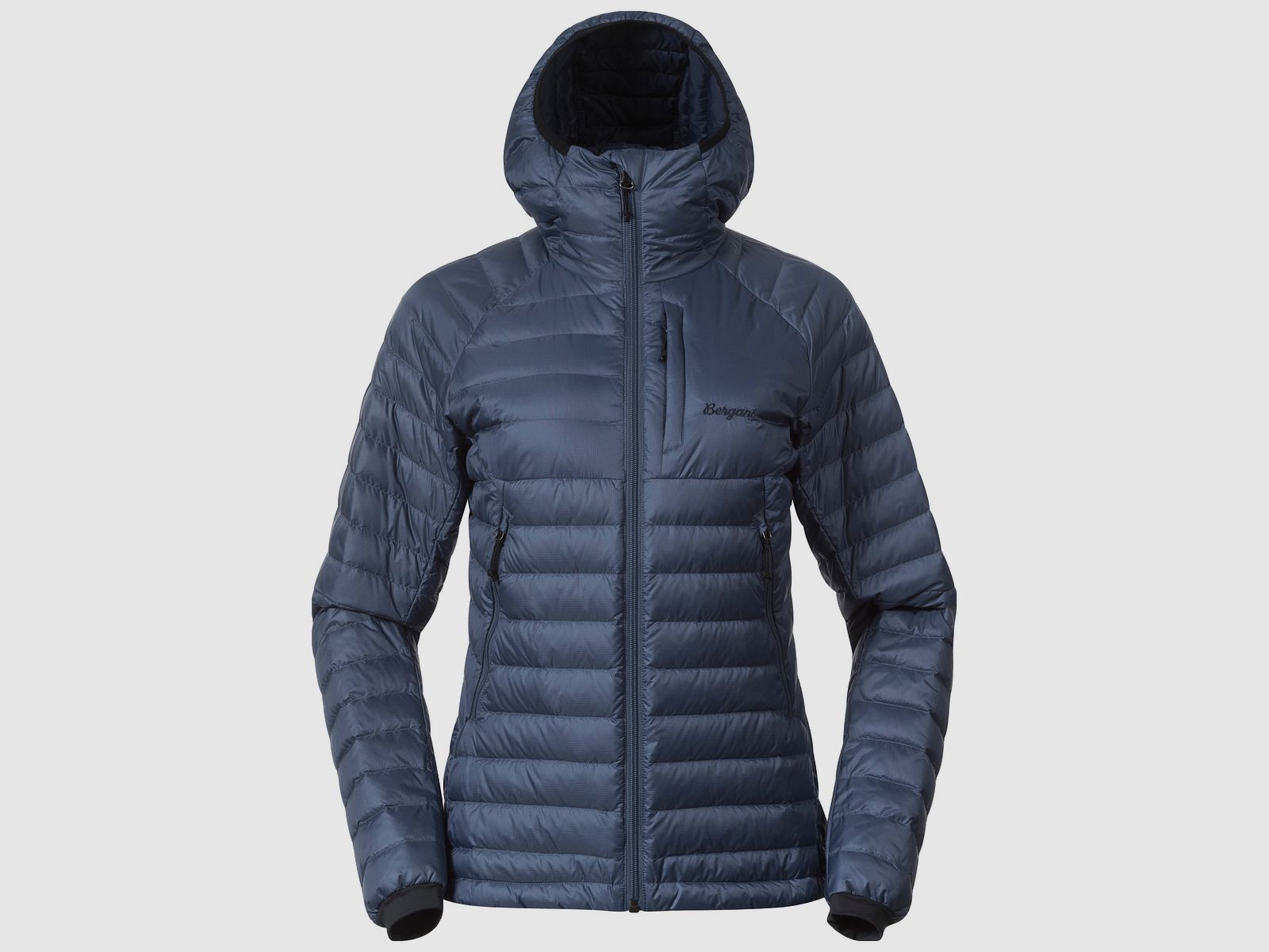 Bergans Vaagaa Light Down Jacket Hood Women Granite Blue L