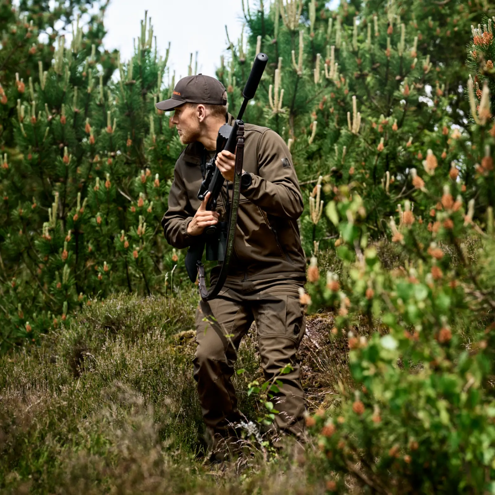Härkila Softshelljacke Scandinavian (Willow Green/Shadow Brown)