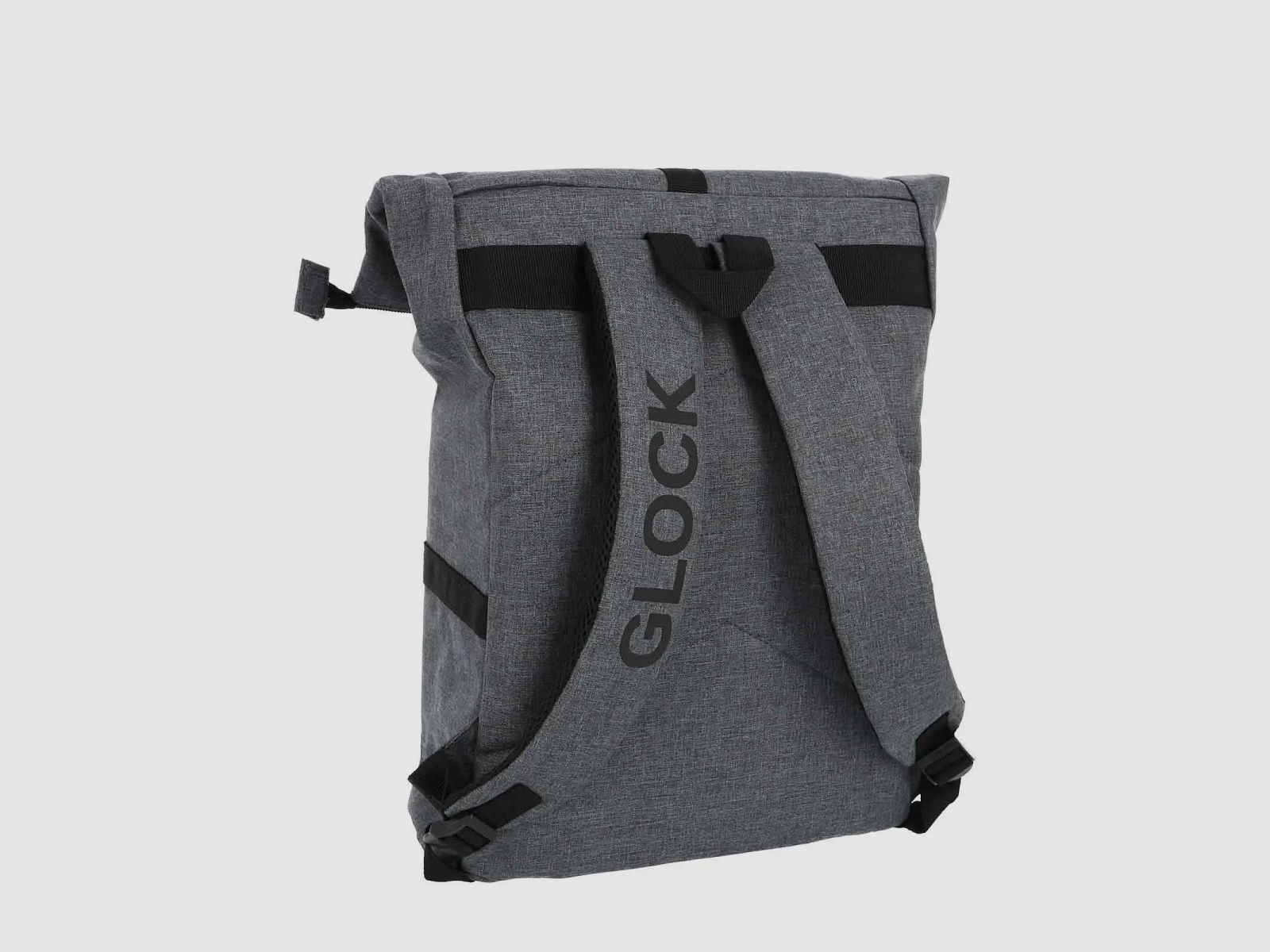 Glock Rucksack „Perfection“ – Grau – wasserdicht beschichtet – 32×14×41 cm