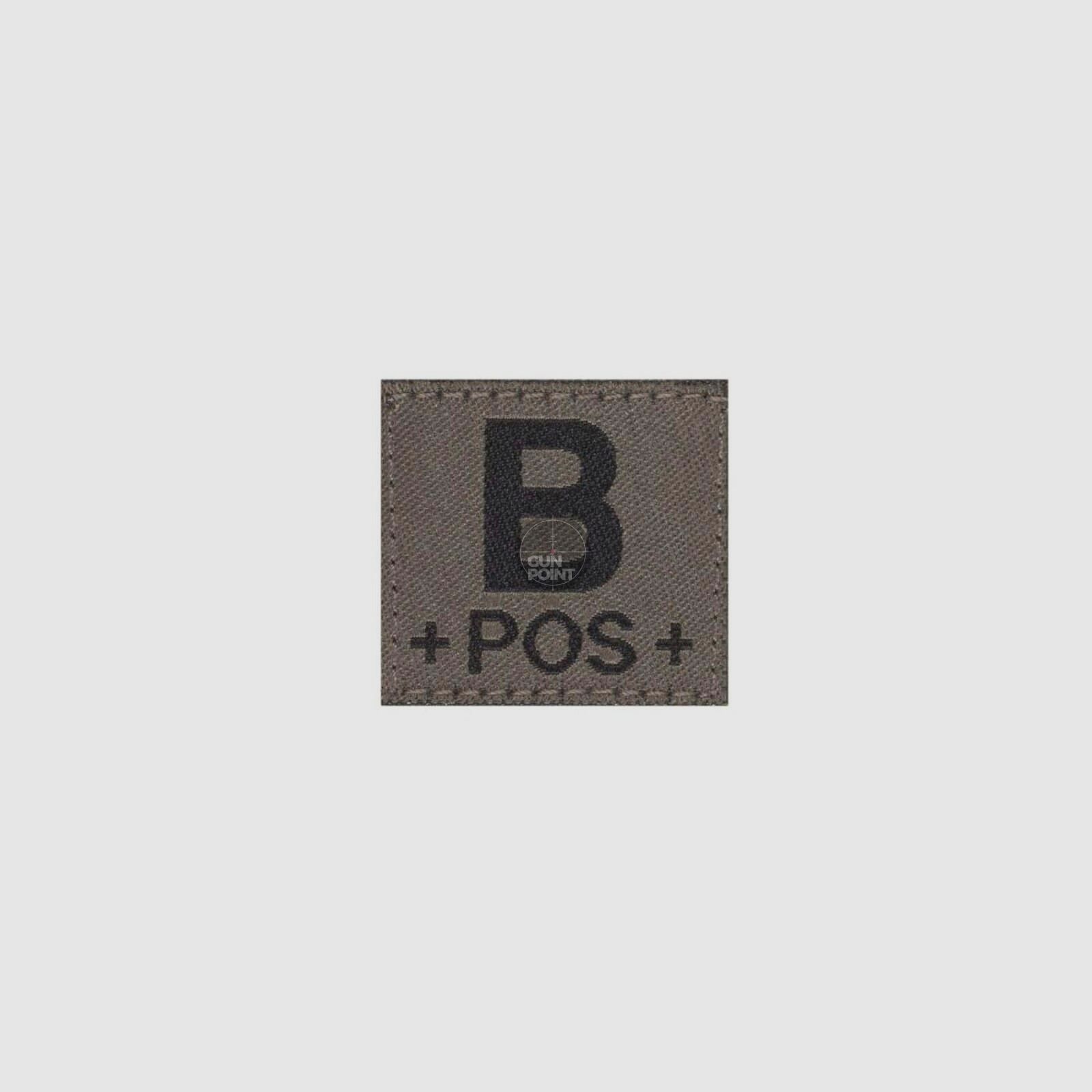 Clawgear B Pos Bloodgroup Patch-RAL7013