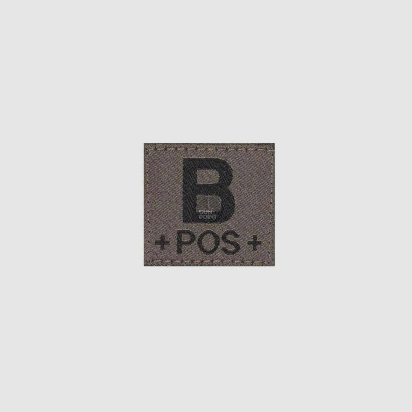 Clawgear B Pos Bloodgroup Patch-RAL7013