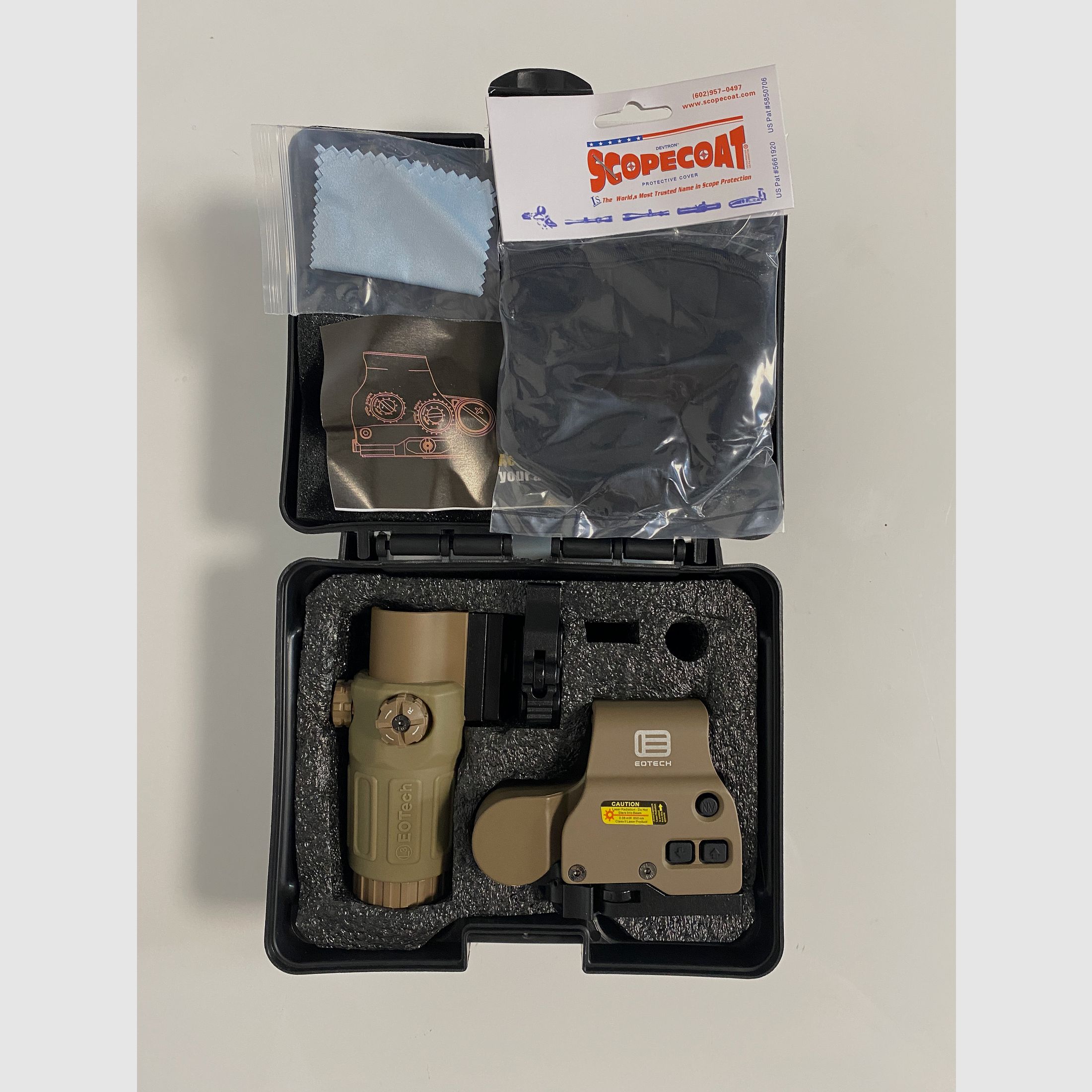 EoTech 558 + G33 lunette de grossissement combo réplique / clone red dot sight Reddot visée, image 1 sur 6