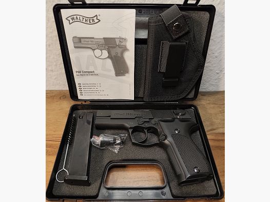 Walther P 88 Compact PTB 764 schwarz Kaliber 9mm Knall P.A.K Neuwertig