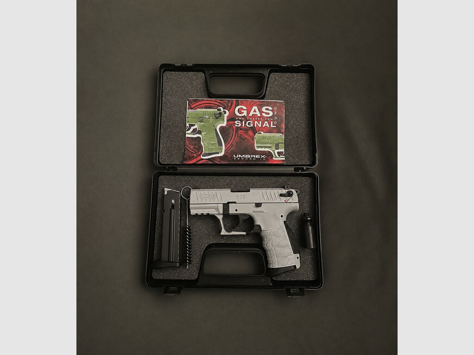 Walther P22Q Schreckschuss Pistole 9mm P.A.K. schwarz Tungsten Grey