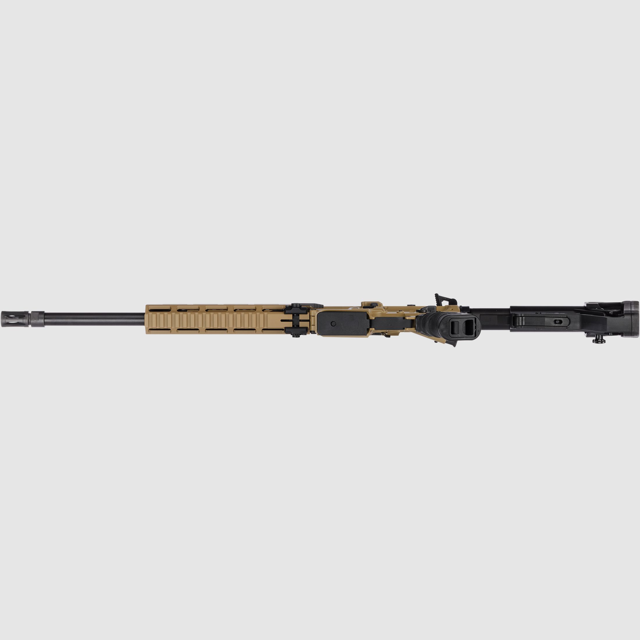 Haenel CR 223 M-LOK Protector de Caño Longitud 368 mm | Gatillo de Competencia | Protector Corto | Color Arena | No Aprobado para Deportes, Cal. .223 Rem.