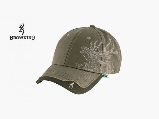 BROWNING Baseballmütze Hirschszene grün