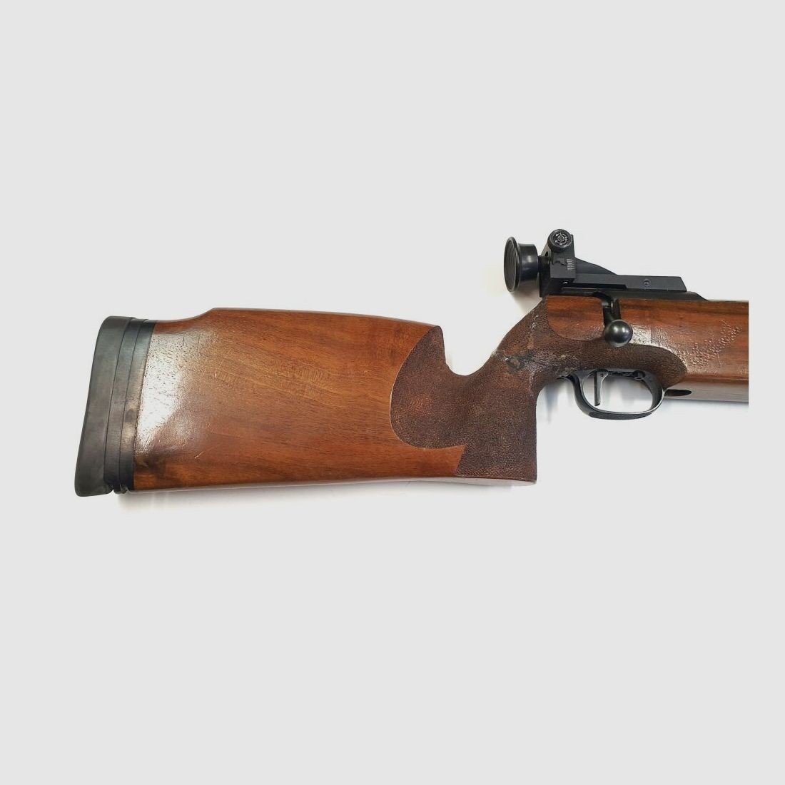 Fucile a colpo singolo Walther, fucile da competizione Walther KK in calibro .22 LR con diottro, diaframma iris, mirino ad anello