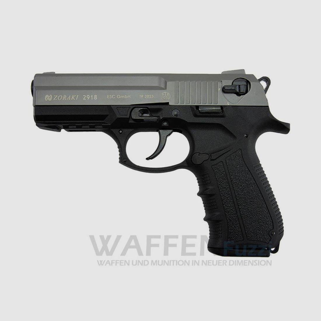 Zoraki 2918 Schreckschusspistole titan Kaliber 9mm P.A.K.